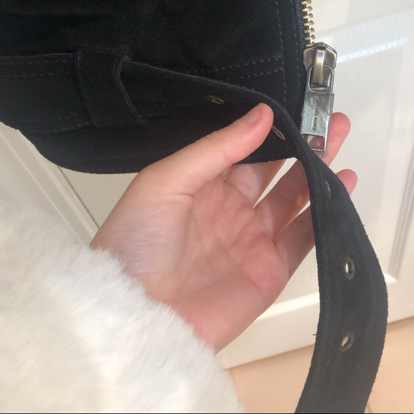 (BNWT) Michael Kors Suede Short Sleeve Moto Jacket - Picture 5 of 8